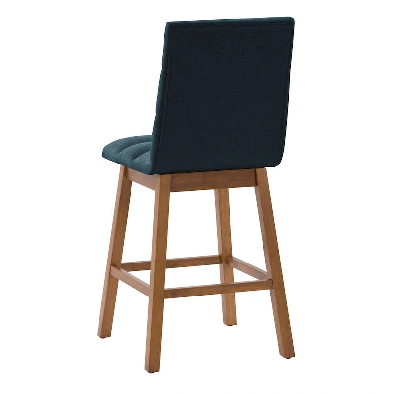 Kanalgepolsterte Barhocker in Thekenhöhe (2er-Set)