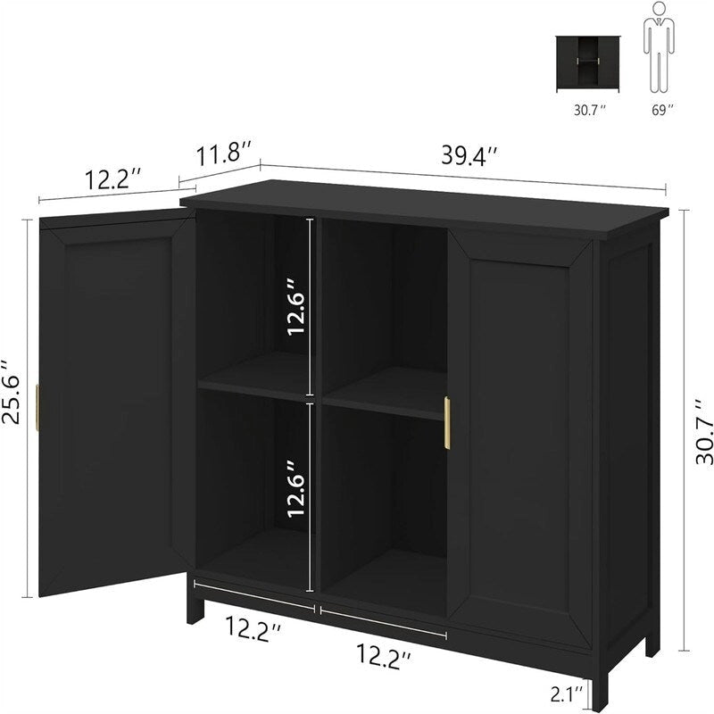 Sideboard-Buffetschrank (11,8T x 39,4B x 30,7H)