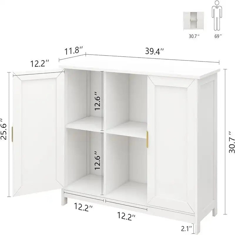 Sideboard-Buffetschrank (11,8T x 39,4B x 30,7H)