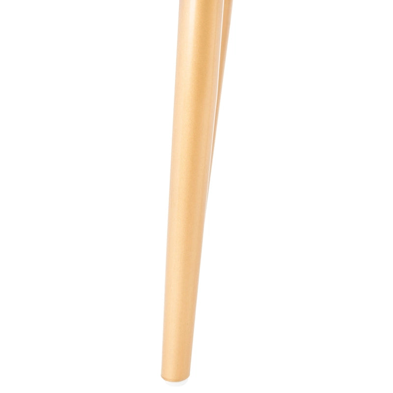 Samtbezogener Esszimmerstuhl mit goldenen Beinen (2er-Set)