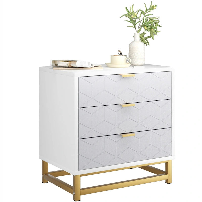 Kommode mit 3 Schubladen im modernen Stil für das Schlafzimmer